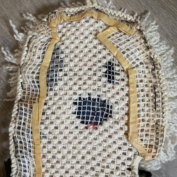 57-(VC) Vintage.Sheepdog. Hooked Rug.Completed. - Picture 9 of 13